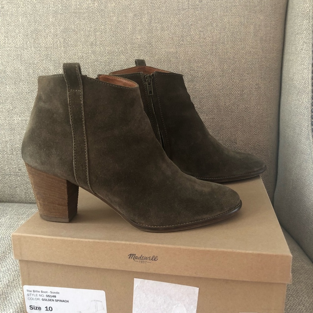 Madewell Suede Billie Ankle Boots